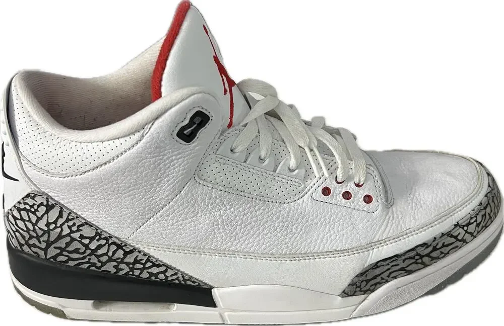 2017 Nike Air Jordan 3 Retro NRG Free Throw Line Basketball 923096-101 Size 14